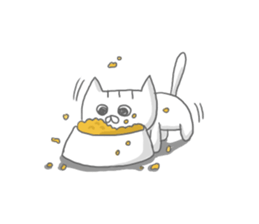 a kitten and his mother sticker #8303830