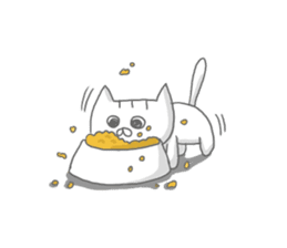 a kitten and his mother sticker #8303830