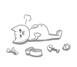 a kitten and his mother sticker #8303831