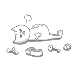 a kitten and his mother sticker #8303831