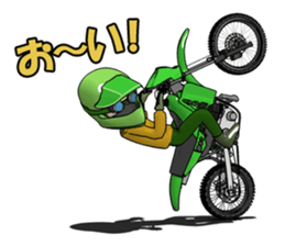 Lime green of the off-road motorcycle! sticker #8304321