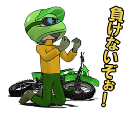 Lime green of the off-road motorcycle! sticker #8304326