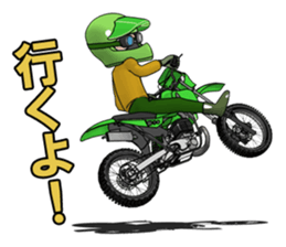 Lime green of the off-road motorcycle! sticker #8304328