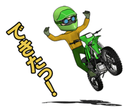 Lime green of the off-road motorcycle! sticker #8304331