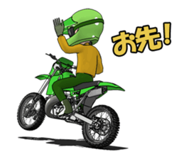 Lime green of the off-road motorcycle! sticker #8304332