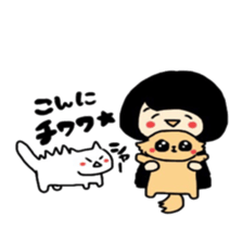 Maki-Chan and the cat sticker #8304597