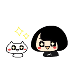 Maki-Chan and the cat sticker #8304600