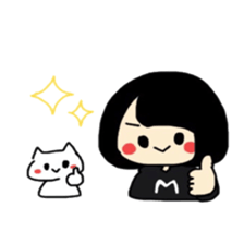 Maki-Chan and the cat sticker #8304601