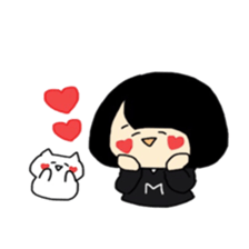 Maki-Chan and the cat sticker #8304602