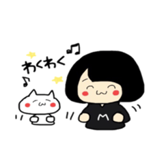 Maki-Chan and the cat sticker #8304604