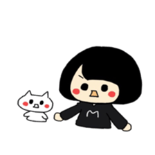 Maki-Chan and the cat sticker #8304620