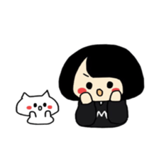 Maki-Chan and the cat sticker #8304622