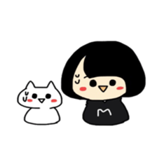 Maki-Chan and the cat sticker #8304624