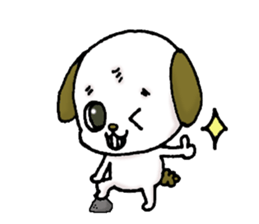 Stamp of the puppy(Loose version) sticker #8304898