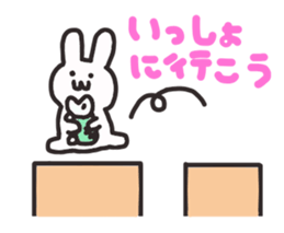 Analog rabbit sticker #8305407