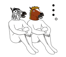 Sticker of horse man sticker #8305744