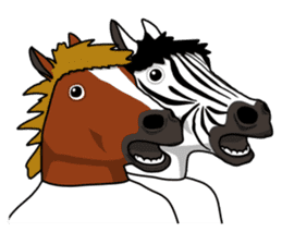 Sticker of horse man sticker #8305748