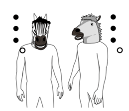 Sticker of horse man sticker #8305757