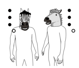 Sticker of horse man sticker #8305757