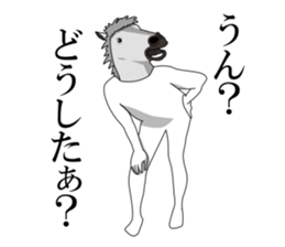 Sticker of horse man sticker #8305760