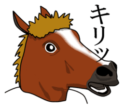 Sticker of horse man sticker #8305765