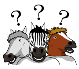 Sticker of horse man sticker #8305768