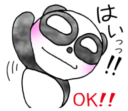 a panda with love 2 sticker #8306180