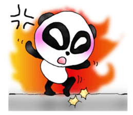 a panda with love 2 sticker #8306186