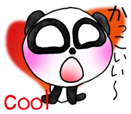 a panda with love 2 sticker #8306193