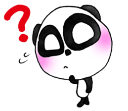 a panda with love 2 sticker #8306196