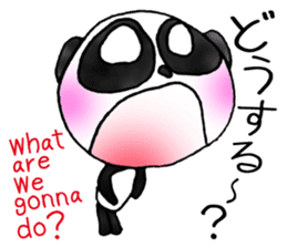 a panda with love 2 sticker #8306197