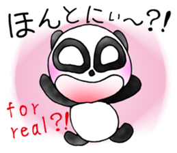 a panda with love 2 sticker #8306198