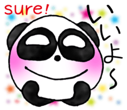 a panda with love 2 sticker #8306206