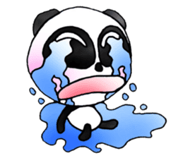 a panda with love 2 sticker #8306207