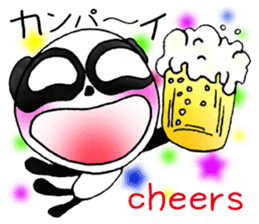 a panda with love 2 sticker #8306210