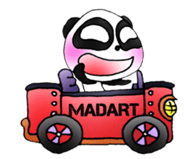 a panda with love 2 sticker #8306214