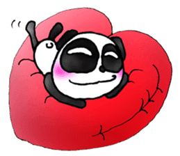 a panda with love 2 sticker #8306218