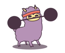 Little Purple Llama: Llamita sticker #8306340