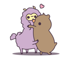 Little Purple Llama: Llamita sticker #8306344