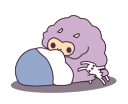 Little Purple Llama: Llamita sticker #8306345