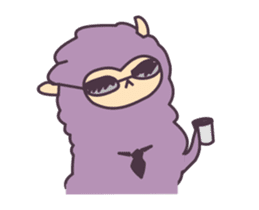 Little Purple Llama: Llamita sticker #8306348