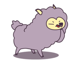 Little Purple Llama: Llamita sticker #8306349