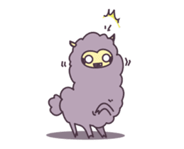 Little Purple Llama: Llamita sticker #8306350