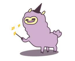 Little Purple Llama: Llamita sticker #8306355