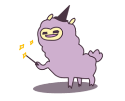 Little Purple Llama: Llamita sticker #8306355