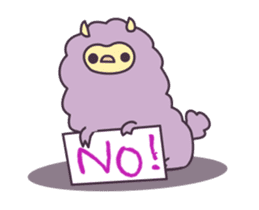 Little Purple Llama: Llamita sticker #8306368