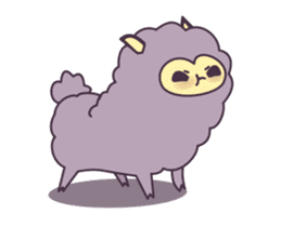 Little Purple Llama: Llamita sticker #8306369