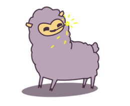 Little Purple Llama: Llamita sticker #8306371