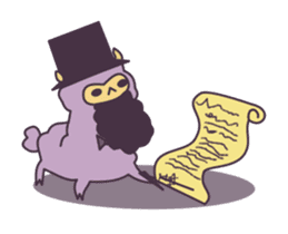 Little Purple Llama: Llamita sticker #8306373
