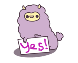 Little Purple Llama: Llamita sticker #8306375